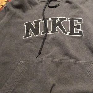 Vintage Nike xl Orange tag hoodie sweatshirt athletic dept. gray excellent